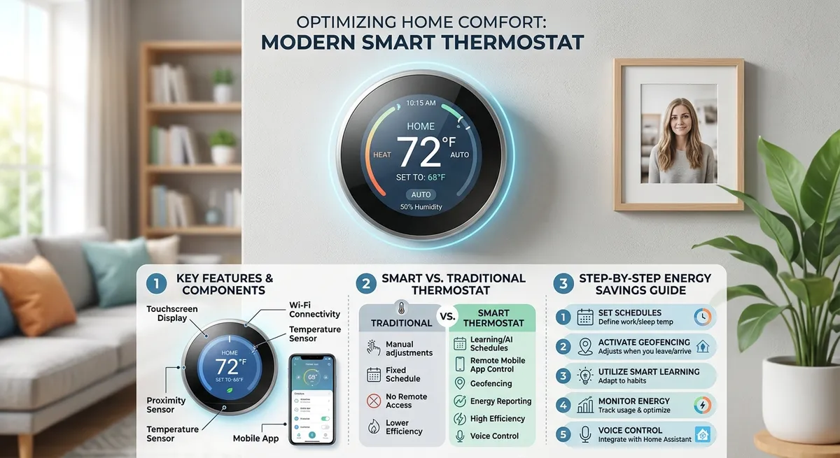 Smart thermostat features and energy savings guide
